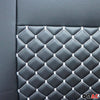 Sitzbezüge Schonbezüge für Mercedes Vito W447 2014-2024 Leder Schwarz Weiß 2+1