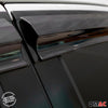 4x wind deflectors rain deflectors for VW Polo 6R 2010-2017 acrylic dark