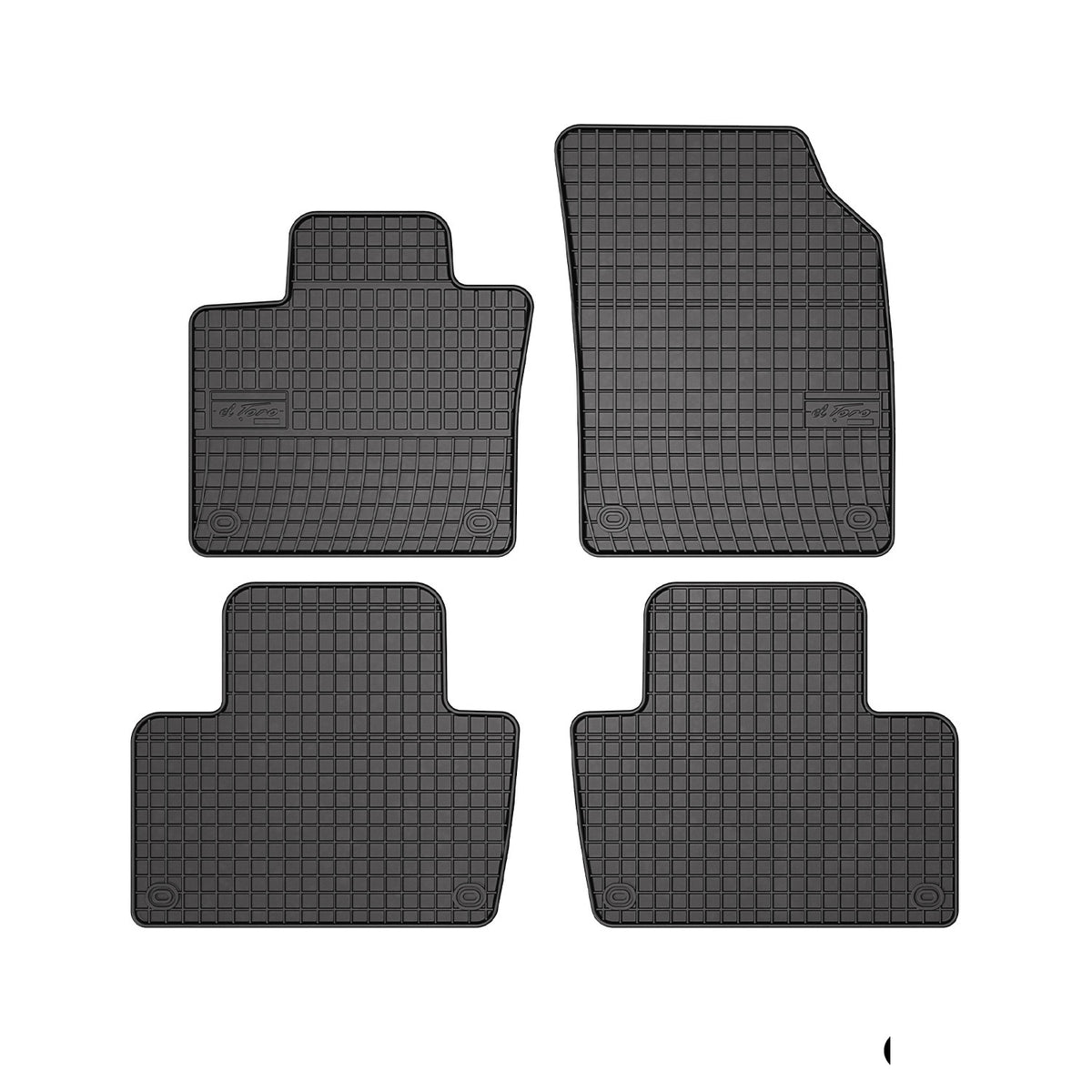 OMAC Gummi Fußmatten für Volvo XC90 2015-2024 Automatten Gummi Schwarz 4tlg