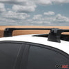 Dachträger Gepäckträger für VW Caddy 2021-2024 Grundträger Aluminium Schwarz 2x
