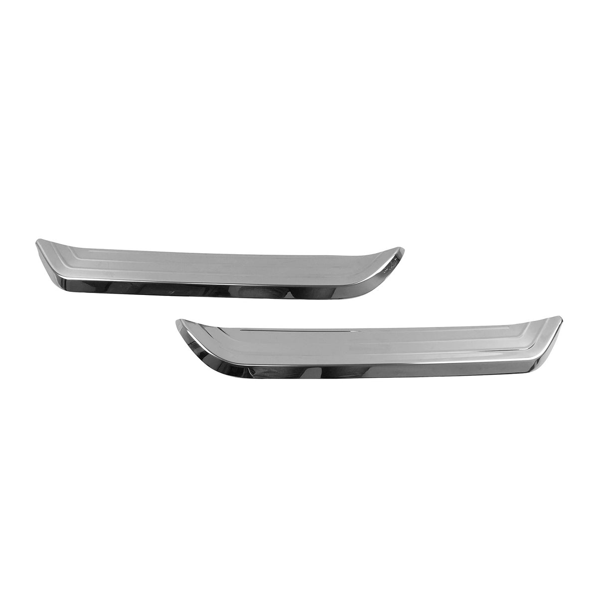 Rear diffuser bumpers for Nissan Qashqai J11 2017-2021 stainless steel silver 2x
