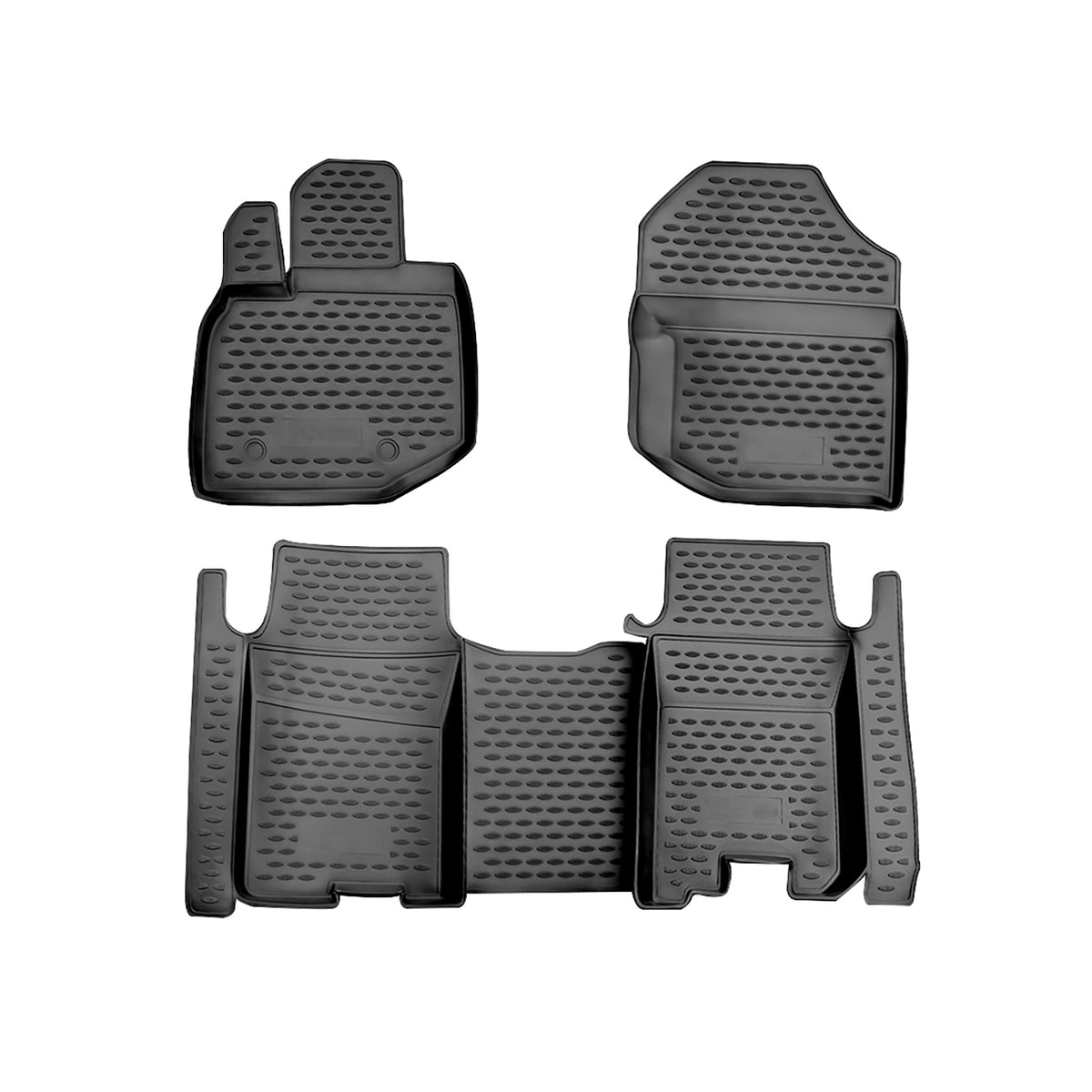 OMAC rubber mats floor mats for Honda Jazz 2008-2015 TPE car mats black 4x