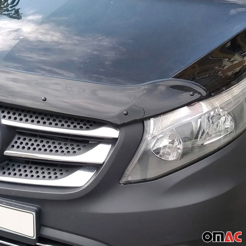 Motorhaube Deflektor Insektenschutz für Mercedes Vito W447 2014-2024 Dunkel