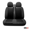 Seat covers protective covers seat protector for Fiat Talento 2016-2024 black 2+1 front