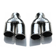 Auspuffblende Endrohr für Mercedes E Klasse W211 S211 2002-2009 Edelstahl 2x