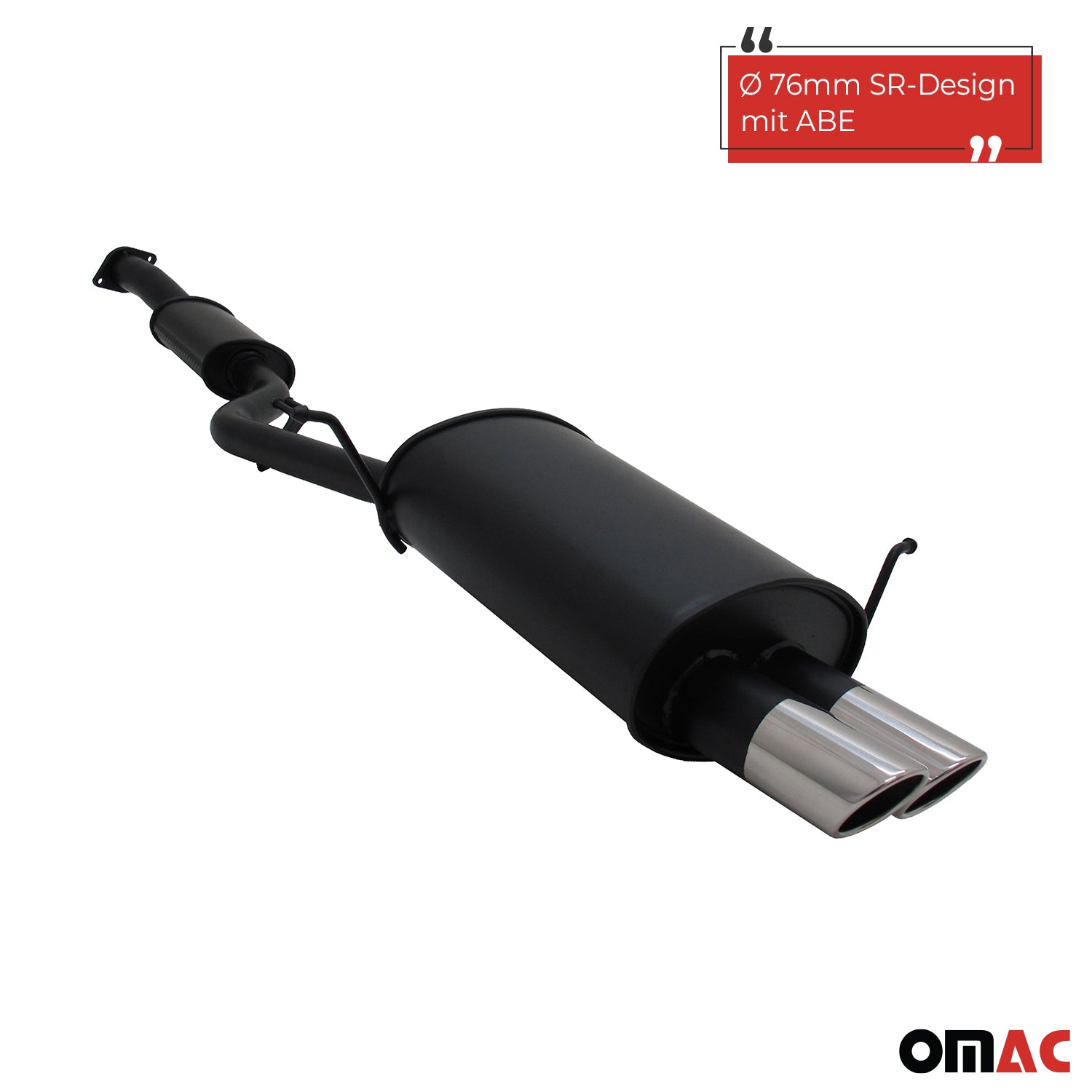 Novus Sportauspuff für BMW E36 Compact 318Ti 2x76mm SR-Design  mit ABE