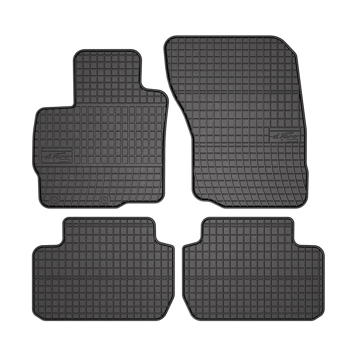 OMAC Gummi Fußmatten für Mitsubishi Outlander 2014-2020 Automatten Schwarz 4x