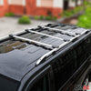 Roof rack luggage rack for VW Transporter T5 Caravelle Multivan aluminum gray 3x