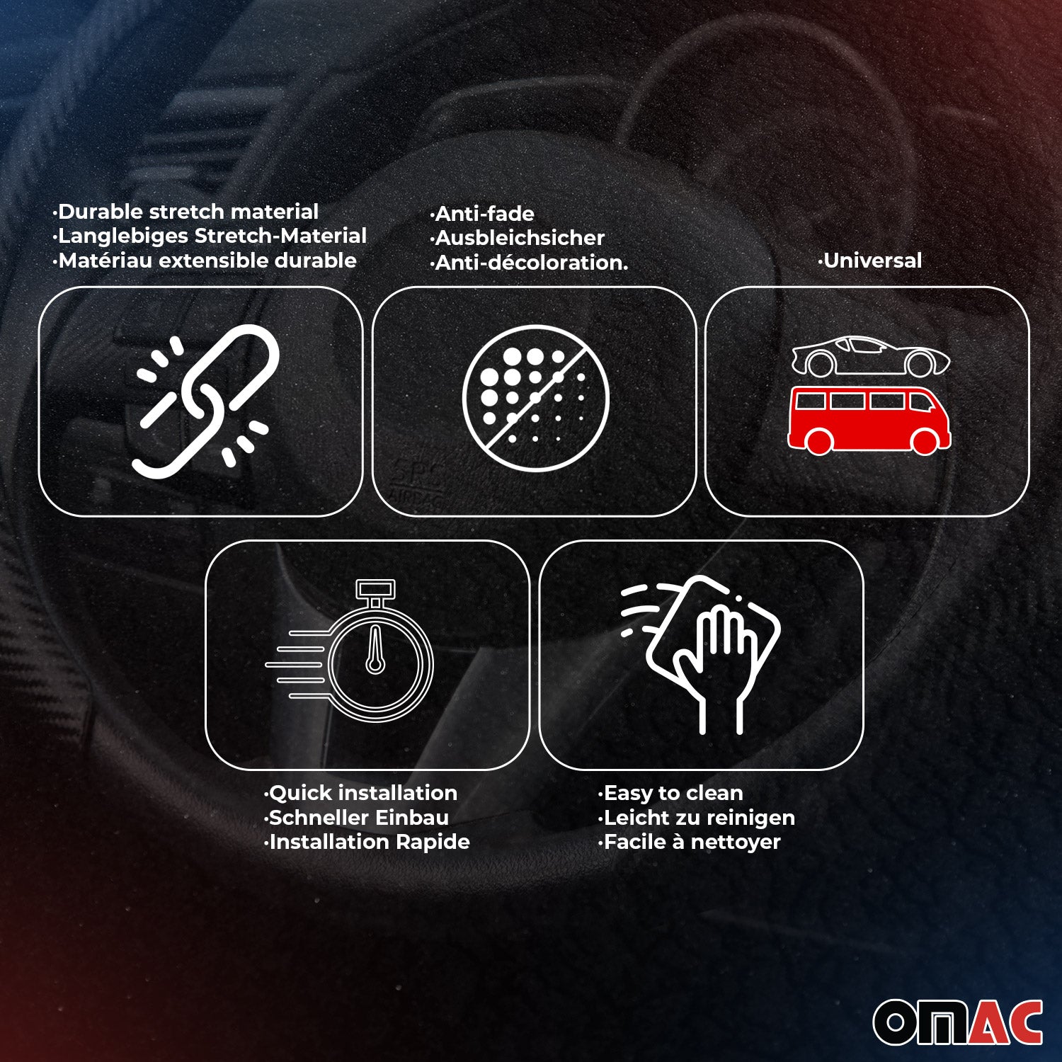 SPARCO Lenkradbezüge Lenkradschoner Lenkradschutz Schwarz Kunstleder Suede