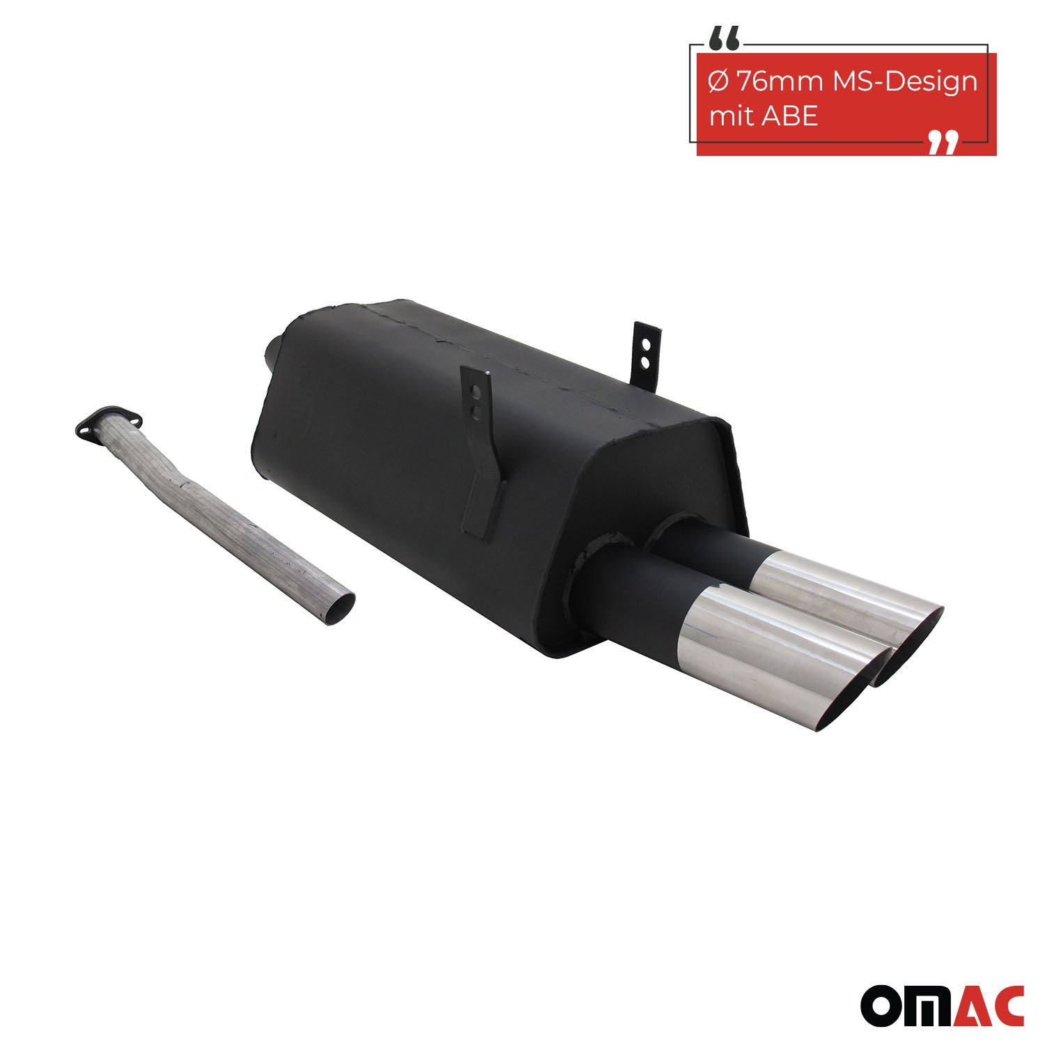 Novus Sportauspuff für BMW 3er E36 320 / 323 2x76mm MS-Design  mit ABE