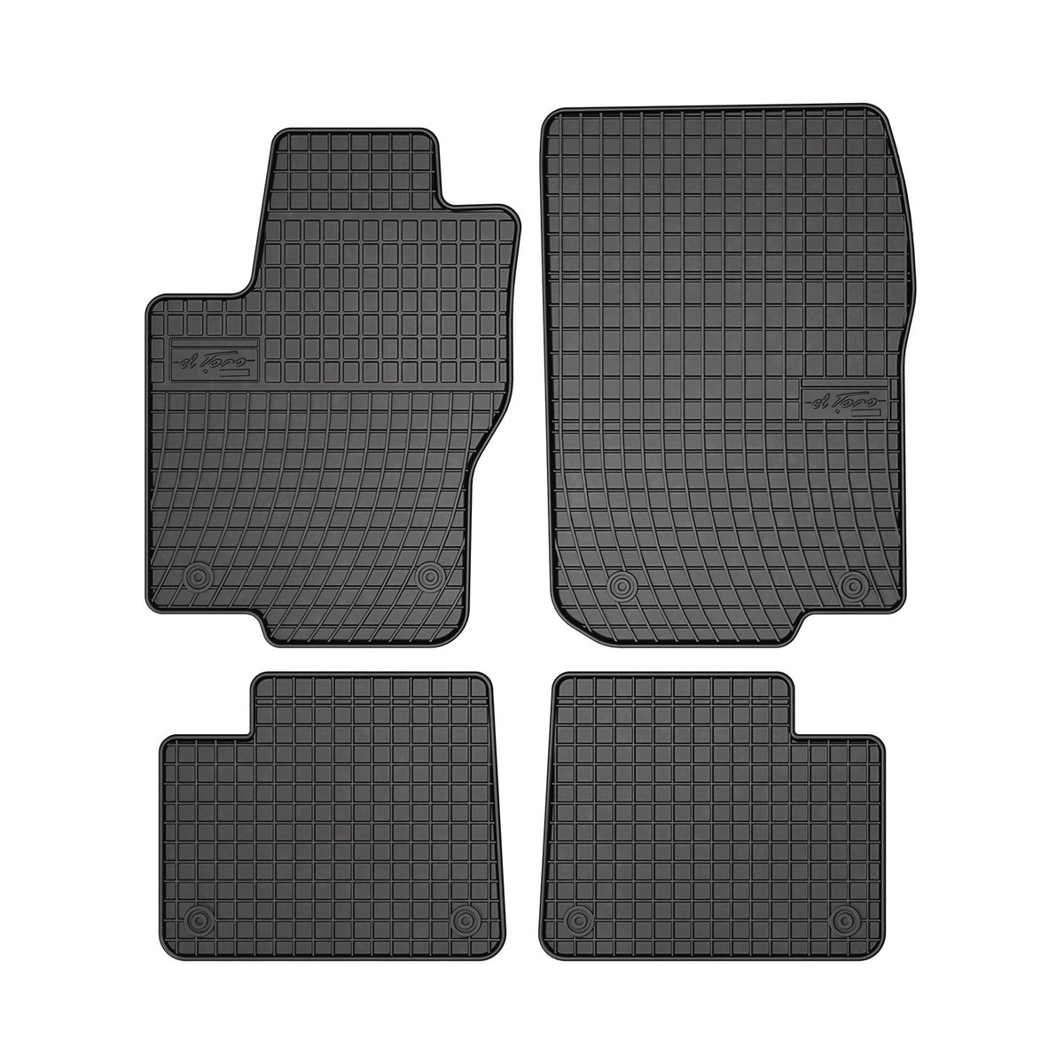 OMAC Gummi Fußmatten für Mercedes GLE C292 2015-2019 Automatten TPE Schwarz 4x