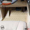 OMAC Gummimatten Fußmatte für Mercedes B Klasse W242 W246 2011-2018 TPE Beige 4x