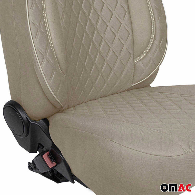 Schonbezug Sitzbezug Sitzschoner für Citroen Jumper 2006-2024 Beige 1 Sitz