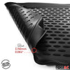 OMAC Gummimatten Fußmatten für Seat Toledo 2012-2019 TPE Automatten Schwarz 4x