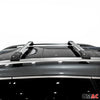 Aluminium Dachträger Gepäckträger für Fiat Panda 2012-2024 Silber 2tlg