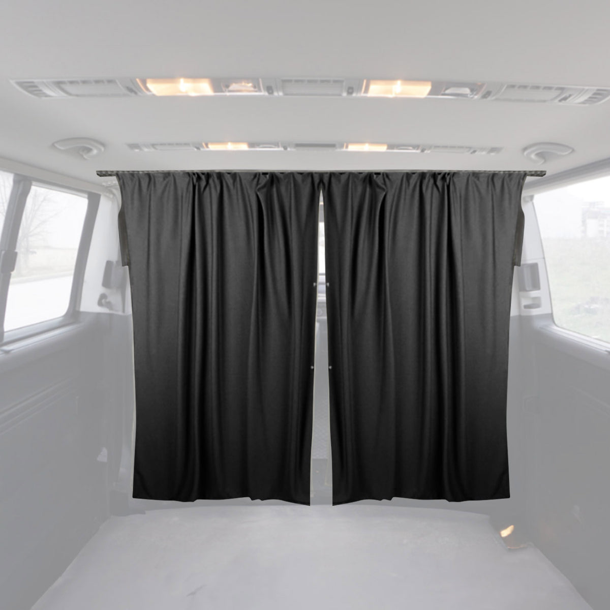 Driver's cab curtains sun protection for Renault Master H3 black 2-piece
