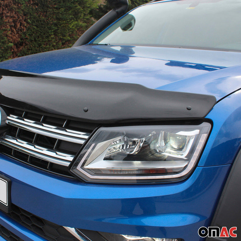 Motorhaube Deflektor Insekten Steinschlagschutz für VW Amarok 2010-2022 Dunkel