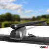 Dachträger Grundträger für Opel Mokka A 2012-2015 Aluminium Schwarz TÜV ABE 2x