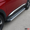 Trittbretter Seitenschweller Seitenbretter für Opel Mokka 2012-2024 Alu Grau