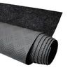Anti-slip mat rubber mat floor covering checker plate look 200 x 100 cm black