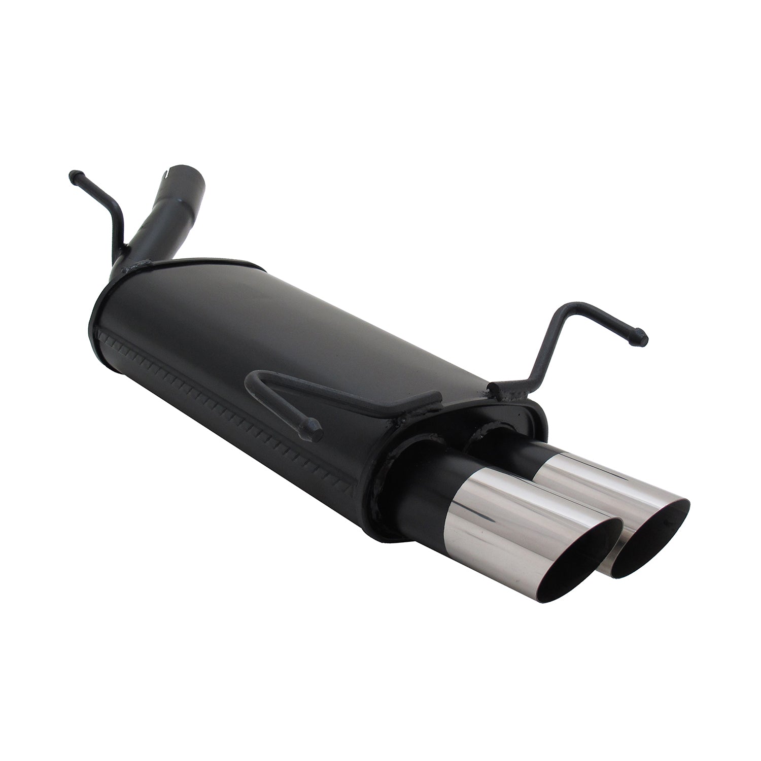Novus Sportauspuff für Opel Corsa C 2x76mm MS-Design Endschalldämpfer mit ABE