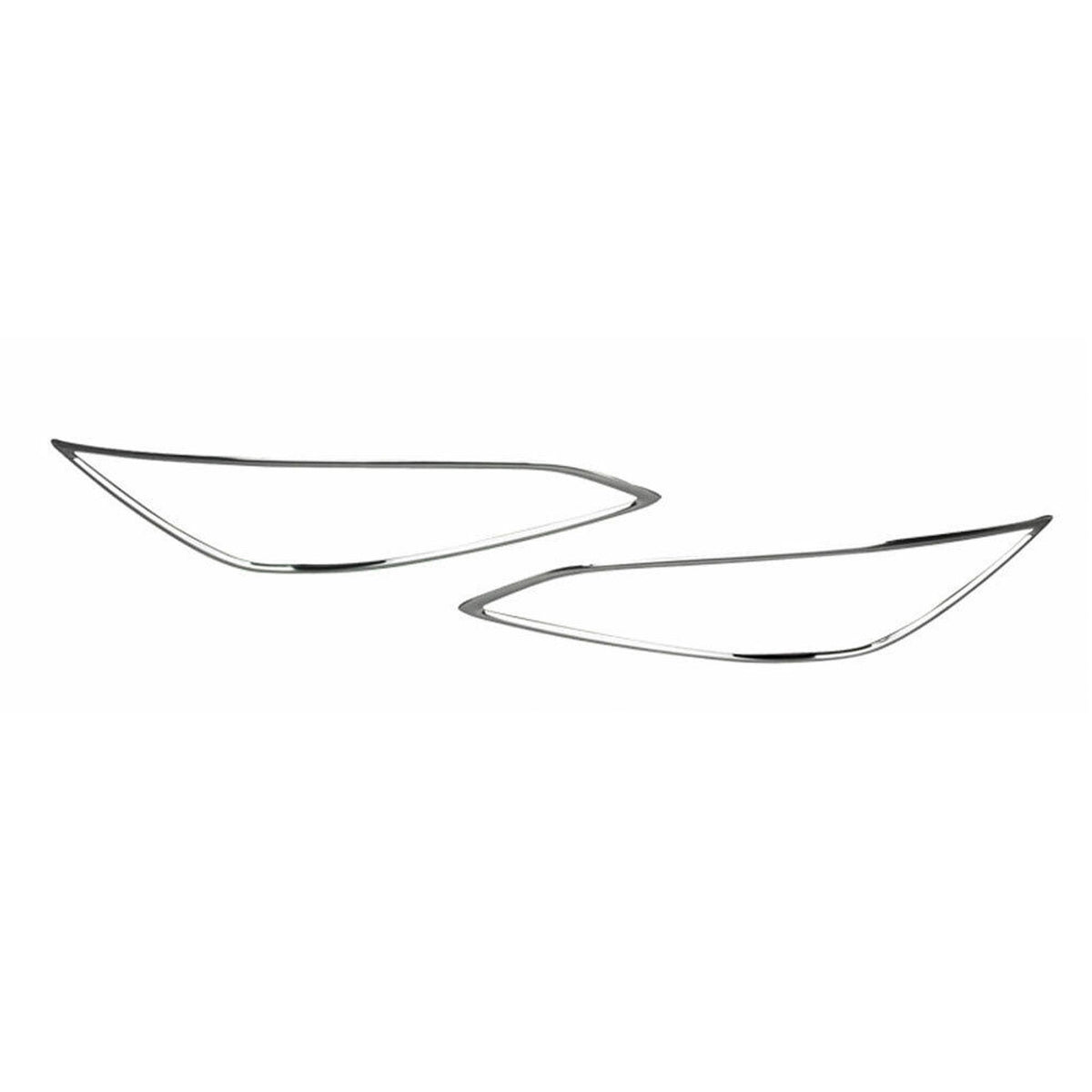 Nebelscheinwerfer Rahmen Umrandung für Hyundai i40 2011-2019 Edelstahl Silber 2x