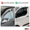 4x wind deflectors rain deflectors for Renault Clio Hatchback 2012-2019 acrylic dark