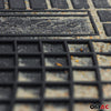 OMAC rubber floor mats for Opel Vivaro C 2019-2024 car mats rubber TPE black 2x
