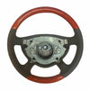 Steering wheel for Mercedes W211 S211 precious wood red elm black genuine leather cover
