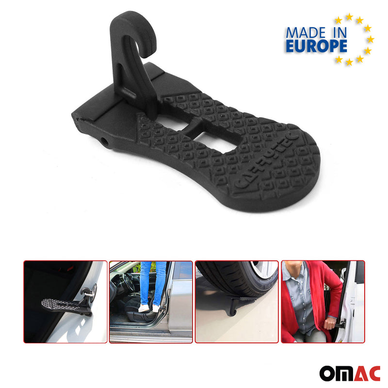 Autotür Türpedal Fußstütze Klappbare für Citroen C1 C2 C3 Aluminium Schwarz 1tlg