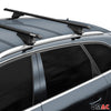 Menabo Grundträger Dachträger für BMW X5 E70 2010-2013 TÜV Aluminium Schwarz 2x