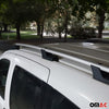 Dachreling + Dachträger für Dacia Dokker 2012-2021 L1 Kurzer Aluminium Silber 4x