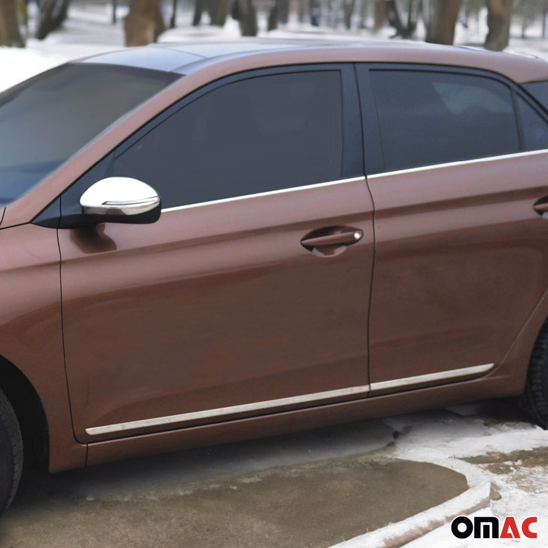 Seitentürleiste Türleisten Türschutzleiste für Ford Fiesta 2008-2019 Chrom 4x