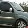 Spiegelkappen Spiegelabdeckung für Fiat Doblo 2000-2010 Chrom ABS Matt 2tlg