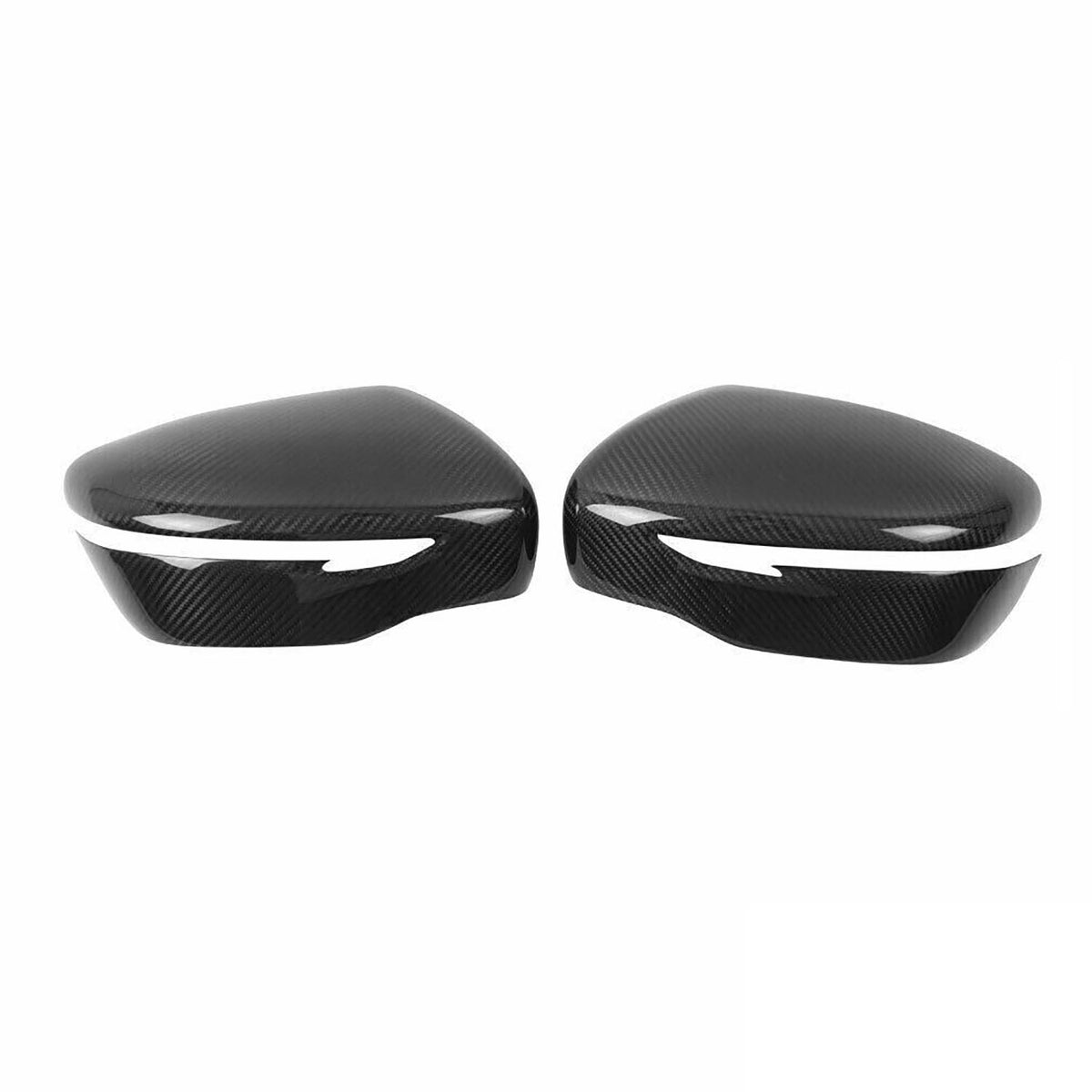 Mirror caps mirror cover for Nissan Juke 2014-2019 carbon fiber black 2 pieces