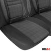 Schonbezüge Sitzbezüge für Opel Movano Vivaro Trafic Master Rauch Grau 2+1