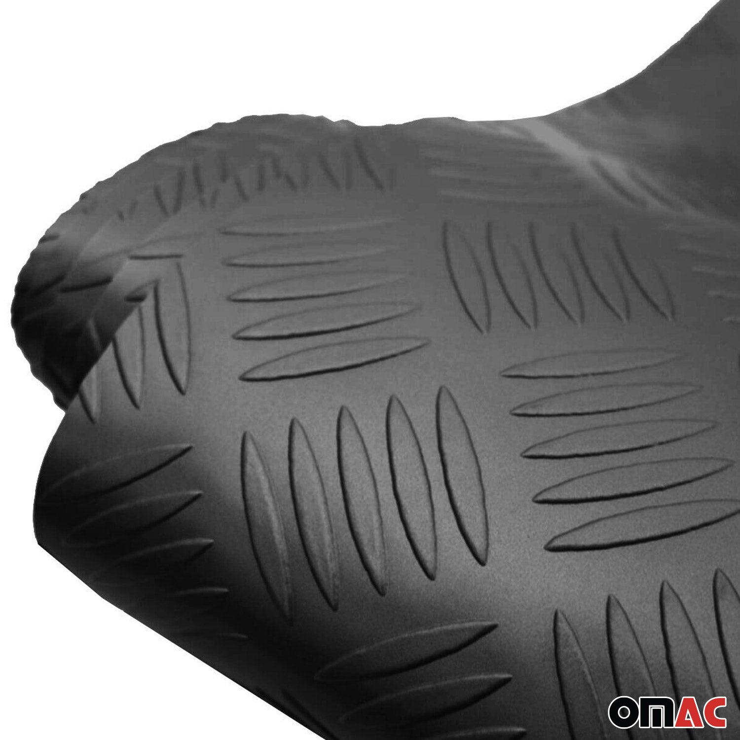Antirutschmatte Gumimatte Bodenbelag Riffelblech Optik 200 x 100 cm Schwarz