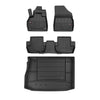 OMAC Fußmatten & Kofferraumwanne Set für Citroen DS5 2011-2015 Gummi Schwarz 4x