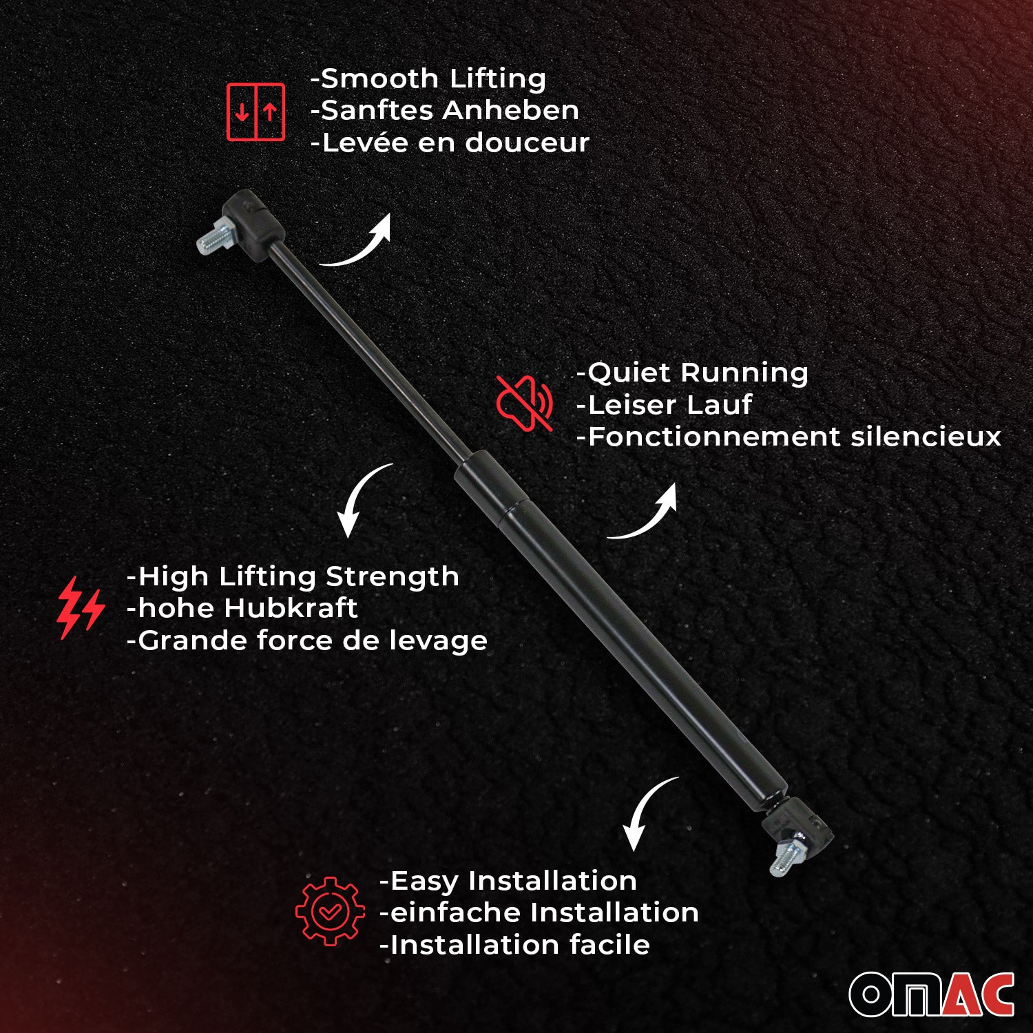 2x Motorhaubendämpfer Gasfeder Dämpfer für Audi A6 2000-2005 Stahl