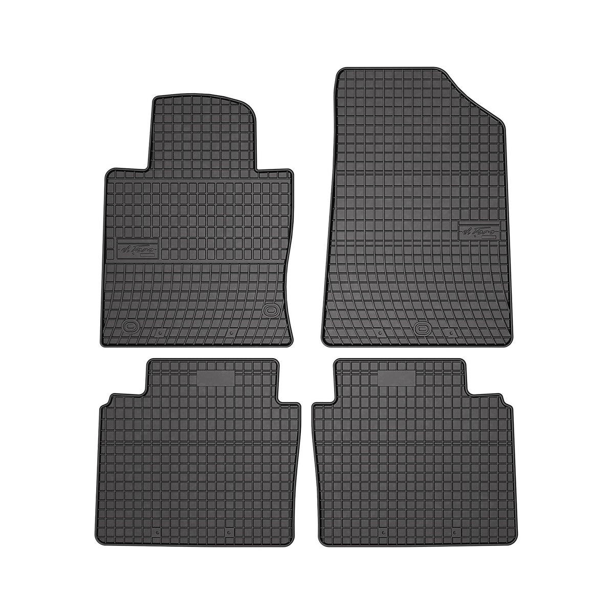 OMAC Gummi Fußmatten für Kia Optima 2015-2020 Automatten Gummi Schwarz 4tlg