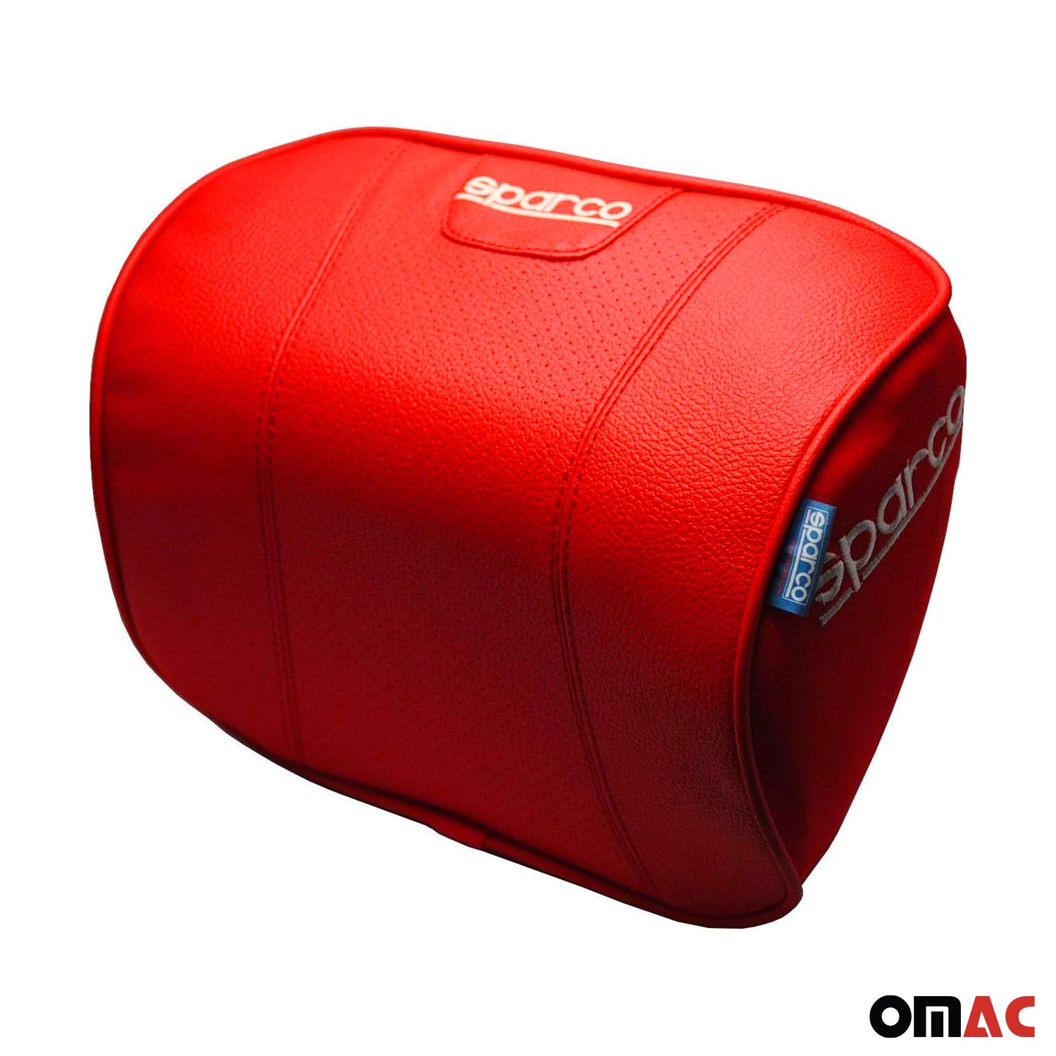 SPARCO Auto Nackenkissen Reisekissen Rot Ergonomisch Memory-Schaum Kopfkissen