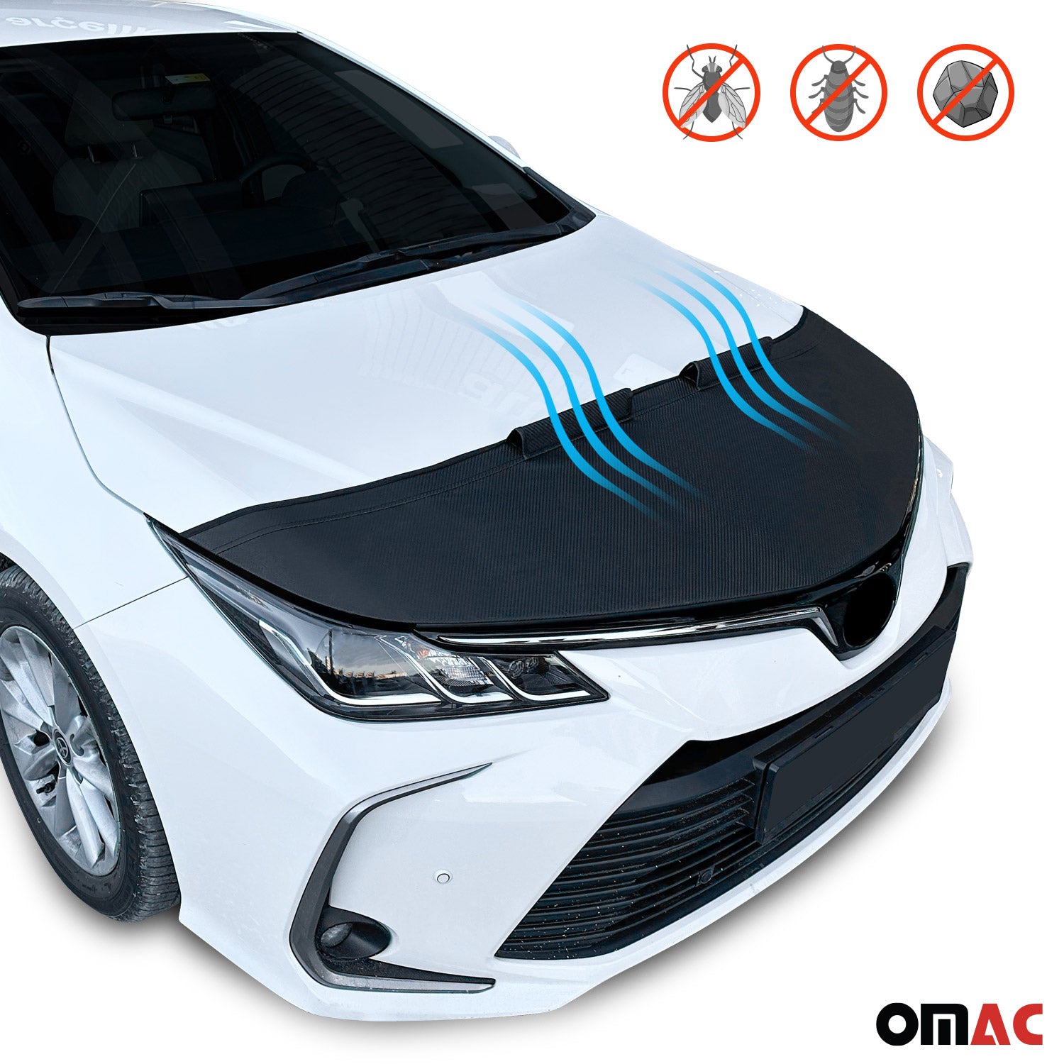 Bonnet Bra Haubenbra für Hyundai Tucson 2015-2024 Schutzmaske Carbon Optik 1x