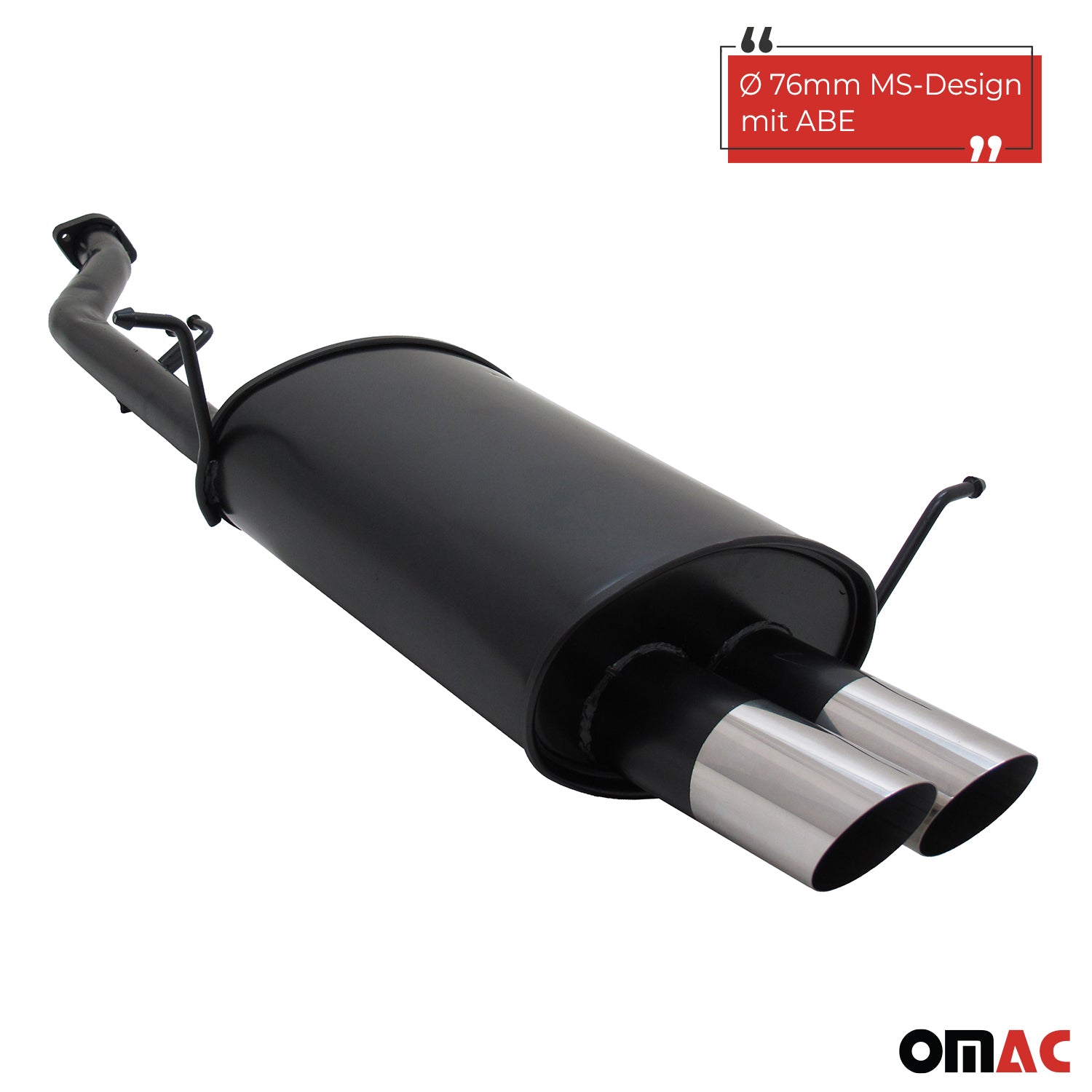 Novus Sportauspuff für BMW E36 Compact 316i 2x76mm MS-Design  mit ABE