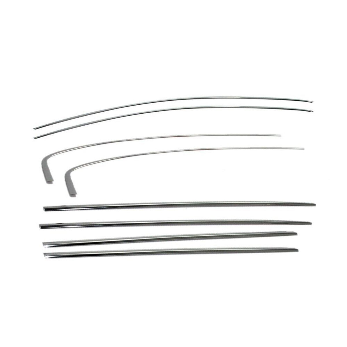 Fensterleisten Zierleisten für Fiat Tipo 2015-2024 Limo Schrägheck Chrom 8tlg