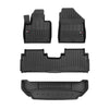 OMAC Fußmatten & Kofferraumwanne Set für Kia Sorento 2015-2024 Schwarz Gummi 4x