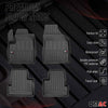 OMAC Gummi Fußmatten für Jeep Cherokee 2014-2024 Premium TPE Automatten 4tlg