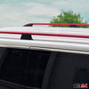 Dachreling Dachgepäckträger für VW Caddy Maxi 2003-2020 Aluminium Rot Schwarz 2x
