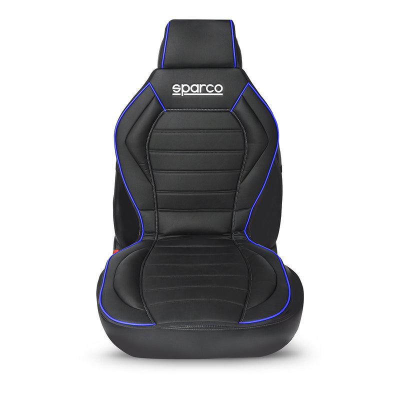 SPARCO Sitzkissen Sitzauflage Sitzschoner Universal Schwarz Blau Auto-Sitzschutz