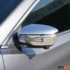 Spiegelkappen Spiegelabdeckung für Nissan Juke 2014-2019 Chrom ABS Silber 2tlg