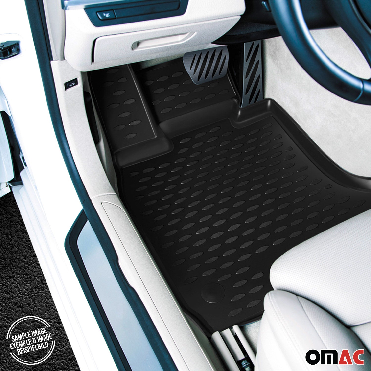 OMAC Gummi Fußmatten für BMW 1er E87 5tür 2004-2011 TPE Automatten